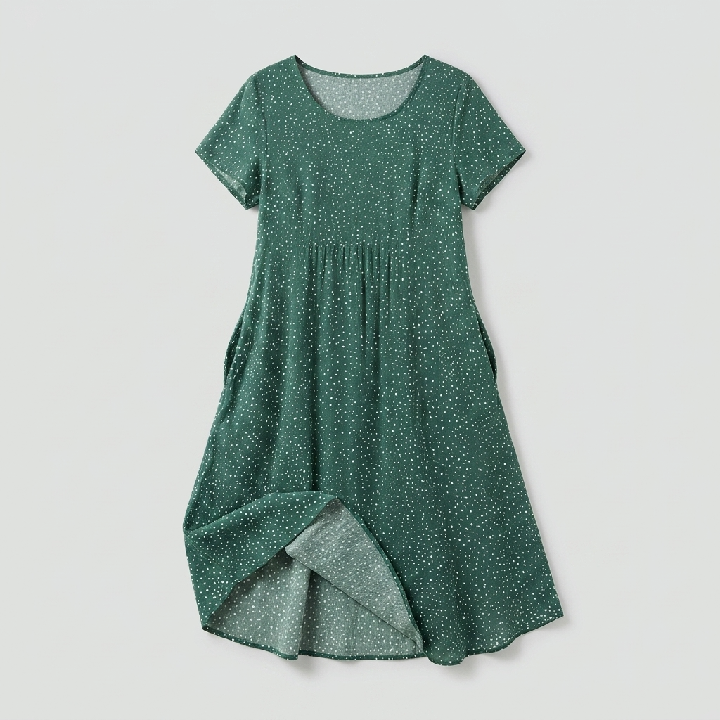 Maeve Polka Dot Relaxed Midi Dress – view 5