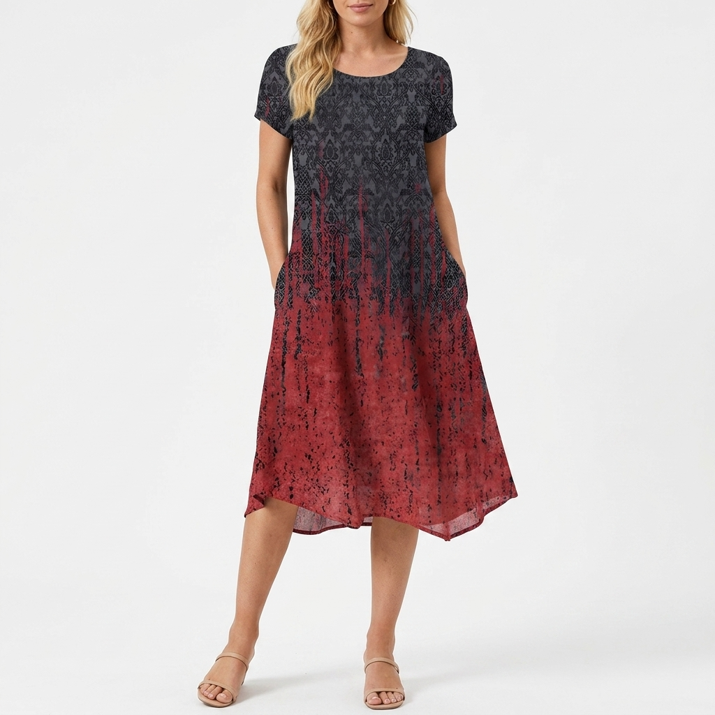 Maeve Polka Dot Relaxed Midi Dress – view 9