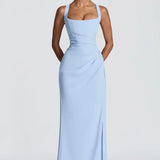 Margot Corset Slit Maxi Dress – view 2