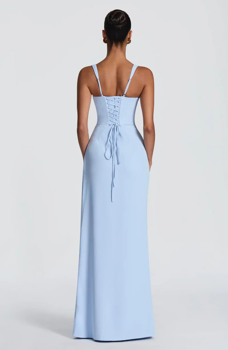Margot Corset Slit Maxi Dress – view 4