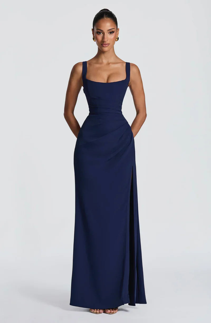Margot Corset Slit Maxi Dress – view 6