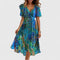 Marianne Floral Asymmetric Midi Dress – view 2