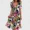 Marianne Floral Asymmetric Midi Dress – view 3