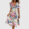 Marianne Floral Asymmetric Midi Dress – view 6