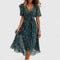 Marianne Floral Asymmetric Midi Dress – view 7