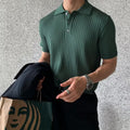 Lacey & Brooks | Marlow Ribbed Knit Cotton Polo