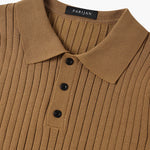 Marlow Ribbed Knit Cotton Polo – view 11