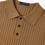 Marlow Ribbed Knit Cotton Polo – view 11