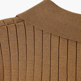 Marlow Ribbed Knit Cotton Polo – view 14
