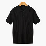 Marlow Ribbed Knit Cotton Polo – view 16