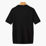Marlow Ribbed Knit Cotton Polo – view 17