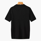Marlow Ribbed Knit Cotton Polo – view 17