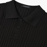 Marlow Ribbed Knit Cotton Polo – view 19