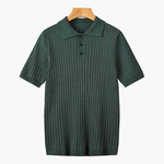 Marlow Ribbed Knit Cotton Polo – view 2