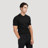 Marlow Ribbed Knit Cotton Polo – view 20