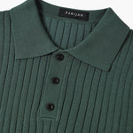 Marlow Ribbed Knit Cotton Polo – view 5