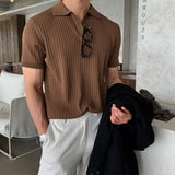 Marlow Ribbed Knit Cotton Polo – view 9
