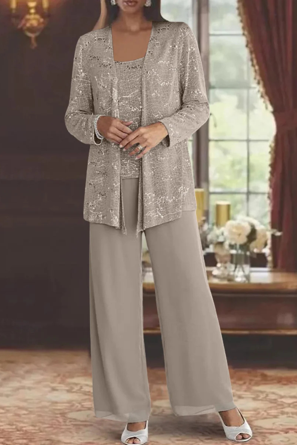 Mila Sequin Blazer Three-Piece Set – view 10