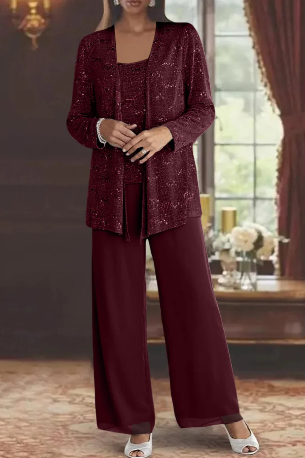 Mila Sequin Blazer Three-Piece Set – view 12