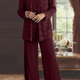 Mila Sequin Blazer Three-Piece Set – view 12