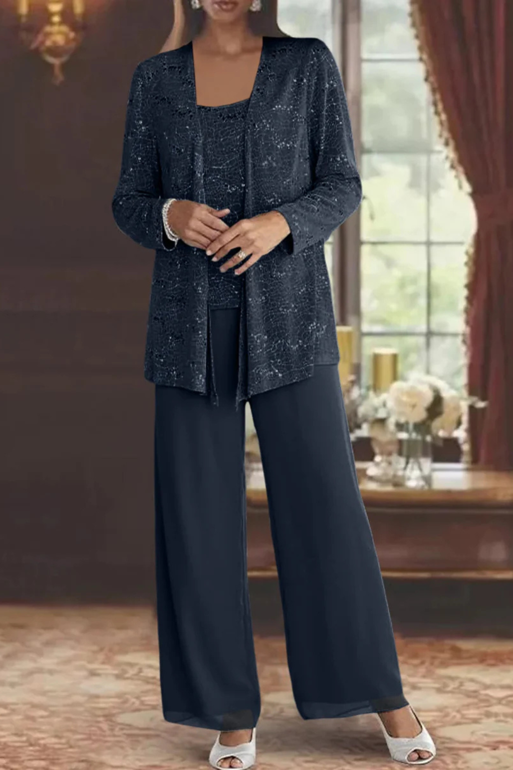 Mila Sequin Blazer Three-Piece Set – view 9
