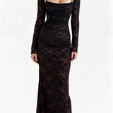 Mirabel Lace Corset Maxi Dress – view 1