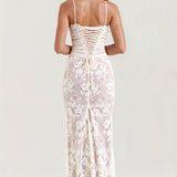Mirabel Lace Corset Maxi Dress – view 5