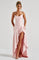Nadine Draped Satin Maxi Dress – view 2