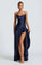 Nadine Draped Satin Maxi Dress – view 5
