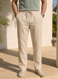 Lacey & Brooks | Nantucket Linen Drawstring Trousers