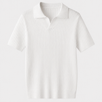Newport Ribbed V-Neck Polo Shirt – view 1