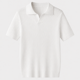 Newport Ribbed V-Neck Polo Shirt – view 1