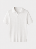 Lacey & Brooks | Newport Ribbed V-Neck Polo Shirt