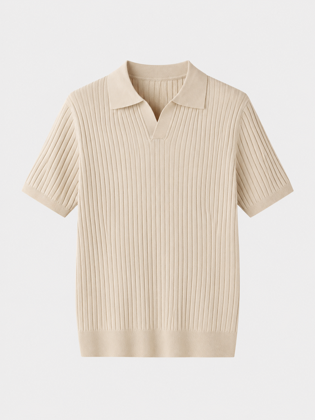 Newport Ribbed V-Neck Polo Shirt – view 11