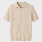 Newport Ribbed V-Neck Polo Shirt – view 11