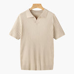 Newport Ribbed V-Neck Polo Shirt – view 13