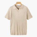 Newport Ribbed V-Neck Polo Shirt – view 13