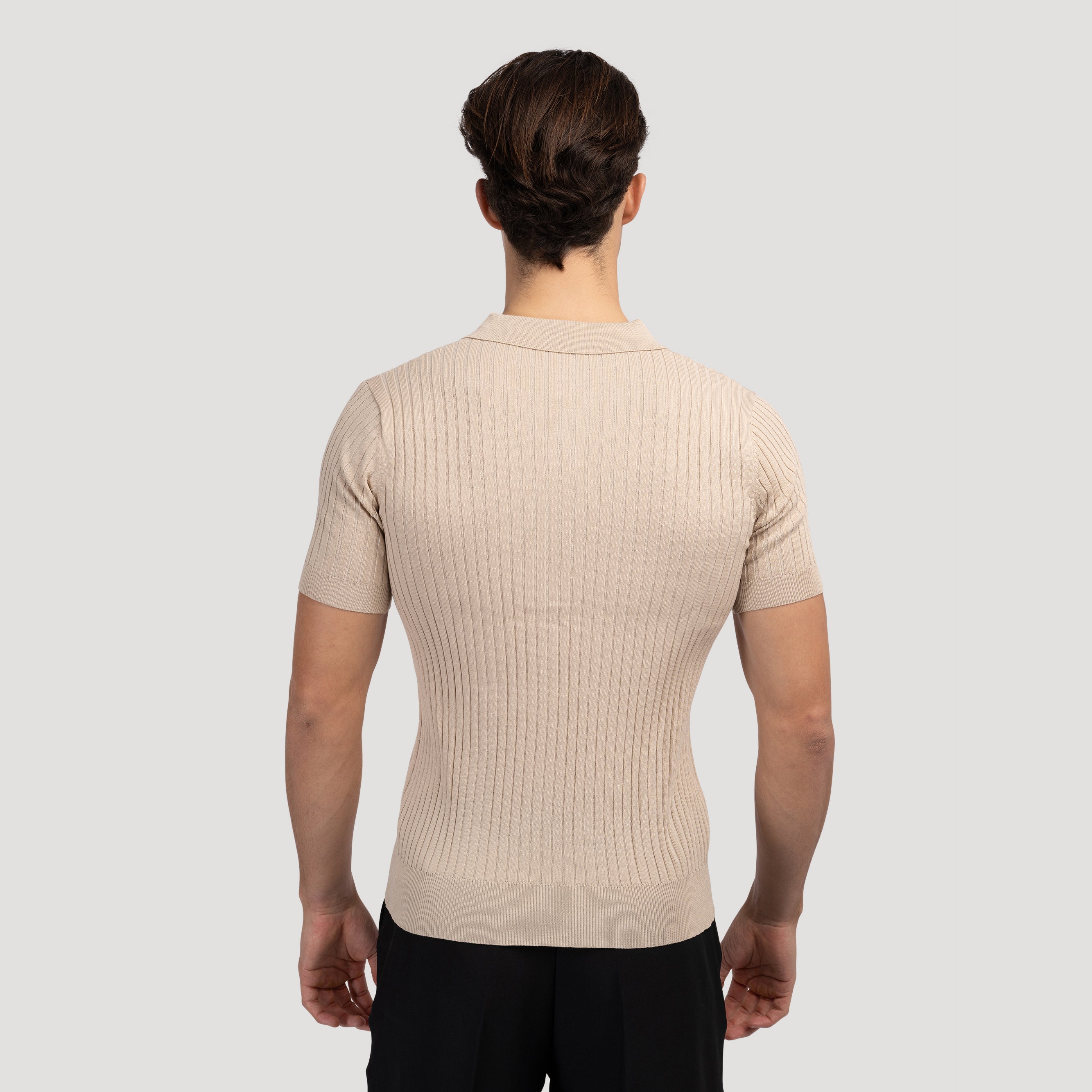 Newport Ribbed V-Neck Polo Shirt – view 15