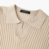 Newport Ribbed V-Neck Polo Shirt – view 16