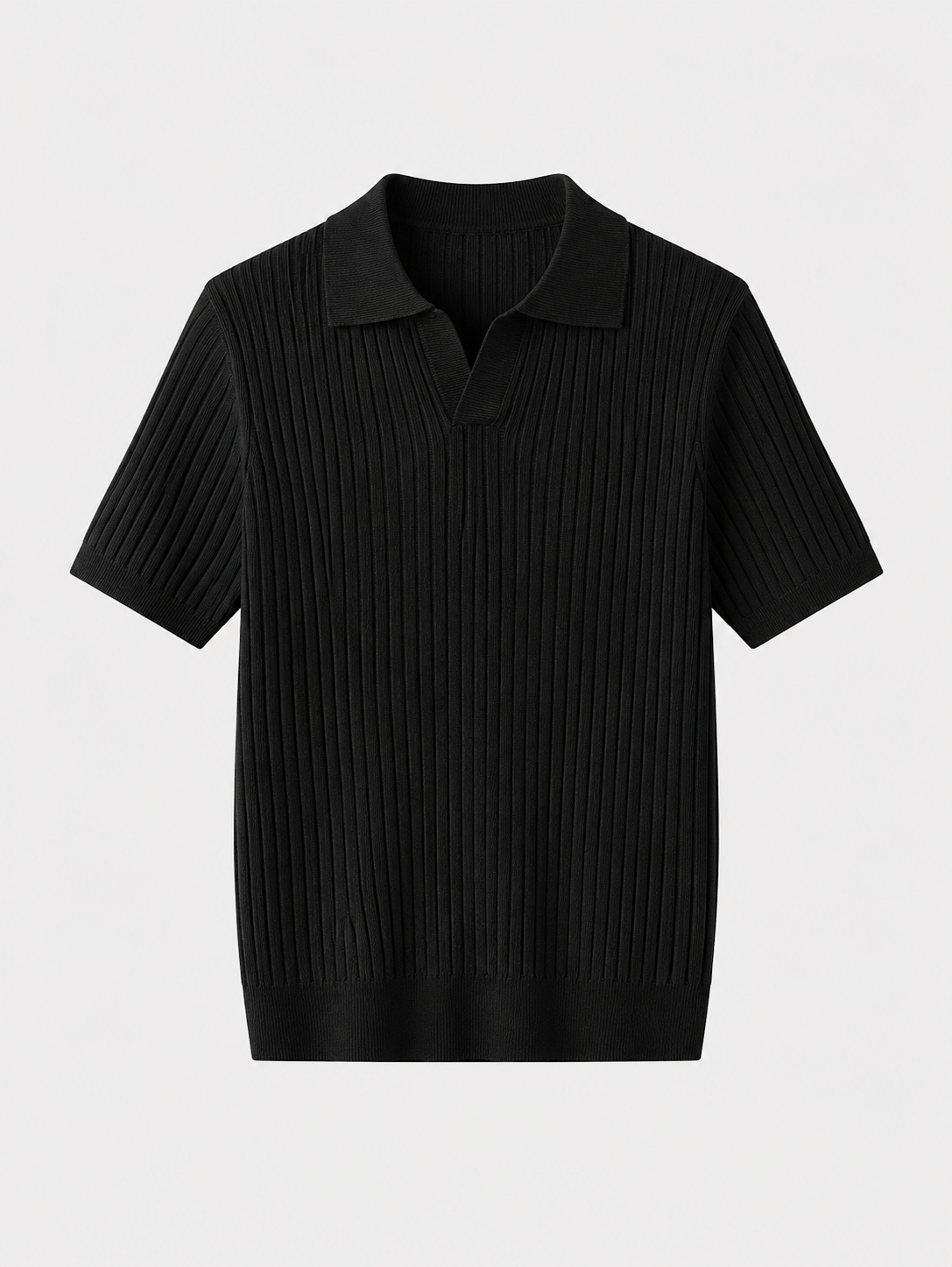 Newport Ribbed V-Neck Polo Shirt – view 21