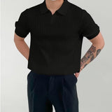 Newport Ribbed V-Neck Polo Shirt – view 22