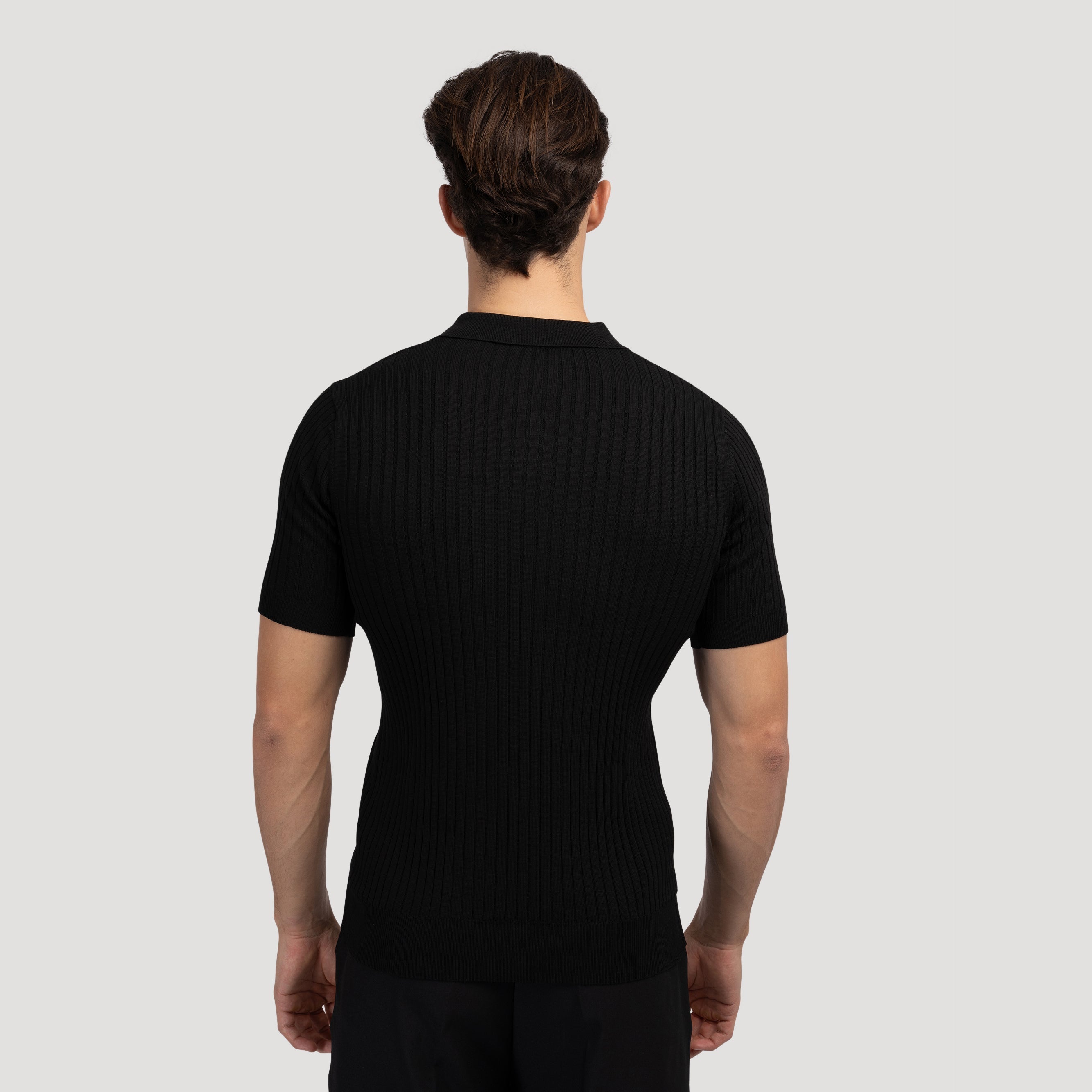 Newport Ribbed V-Neck Polo Shirt – view 25