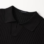 Newport Ribbed V-Neck Polo Shirt – view 26