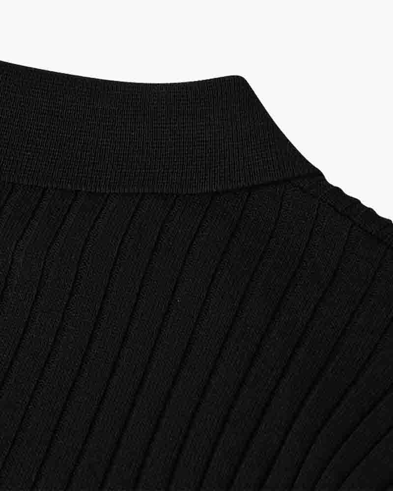 Newport Ribbed V-Neck Polo Shirt – view 30