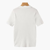 Newport Ribbed V-Neck Polo Shirt – view 4