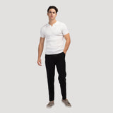 Newport Ribbed V-Neck Polo Shirt – view 9