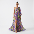 Lacey & Brooks | Noelle One-Shoulder Slit Maxi Dress