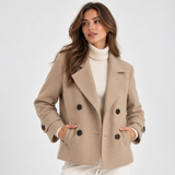 Nora Cropped Double-Breasted Coat – view 1