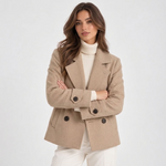 Nora Cropped Double-Breasted Coat – view 7