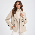 Nora Cropped Double-Breasted Coat – view 8